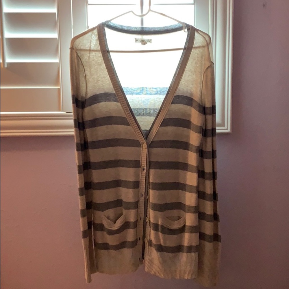 Aeropostale striped long sweater